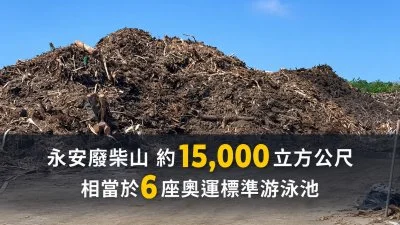 高雄農地變「廢柴山」!1.5萬立方米木材堆成山 驚人量可填6座泳池