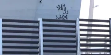 差點被車撞！男子冒險穿越車道攀淡江大橋橋塔塗鴉　警方火速逮兩嫌