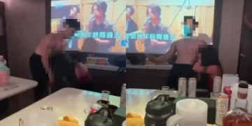 女少校KTV「貼臉＋撫摸」男陪侍！影片流出軍方出手了