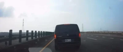 國道3號賓士租賃廂型車惡意逼車! 國道警受理檢舉究辦
