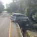 台14甲線又見車輛衝出路外!轎車「車頭栽進邊坡」卡路旁 所幸無人受傷