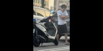 新竹清晨追撞後爆衝突！男下車情緒激動　警到場壓制、毒品快篩陽性