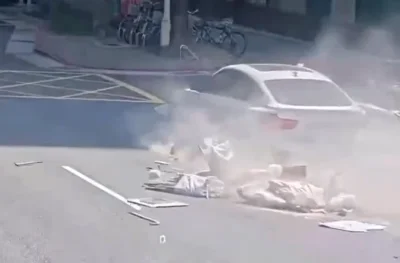 北市忠孝東路BMW肇逃! 撞路邊13輛車「下車看自己的車」隨即落跑