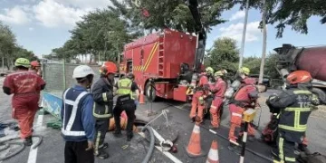 救援畫面曝光！豐原自來水管線埋設工程5名工人受困　消防隊員均救出送醫兩人意識昏迷
