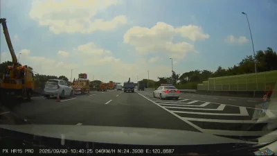獨家/緩撞車又挨撞!國3南下157K Volvo撞上 事故現場曝光