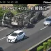 國1新營段拖板車翻覆！占中、外線　大型車四輪朝天