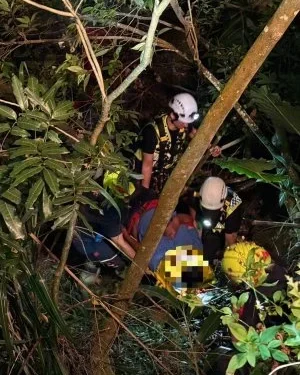 夜間酒後區駕車墜落邊坡翻車! 苗栗大湖事故駕駛受傷公共危險罪送辦
