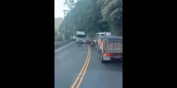 蘇花公路落石擋道！雙向大貨車司機都停車　一起下車搬石暖舉曝光