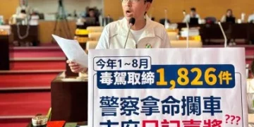 中市前8月查獲1826件毒駕　議員拋10萬元獎勵員警、市府回應了