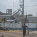 整地掏空地基釀禍！　台中大肚台電臨時電桿傾倒