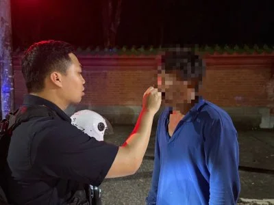 北區同路口前一天才傳毒駕肇事 中警晚間臨檢又抓1毒駕