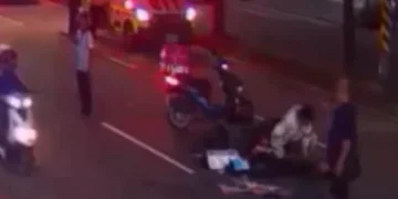 豐原父女車禍！　父倒地不起女兒直呼喊「爸爸」直擊民眾心疼