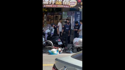 豐原中正路爆肢體衝突!2男口角互毆雙雙掛彩 警方到場逮人