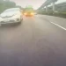 驚險畫面曝!國1北上泰山貨櫃車失控事故 小客車變換車道後險象環生