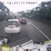影/國1泰山車禍多角度行車紀錄器曝光!小客車匯入車道疑硬擠小貨車釀糾紛 切中線道急煞害貨櫃車折甘蔗