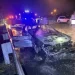 國1高科路段火燒車！駕駛驚覺「車有異音」停路肩　下車後隨即起火