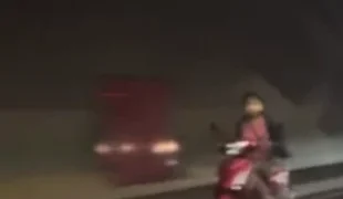 婦人機車行駛八卦山隧道　網友：證明不會窒息