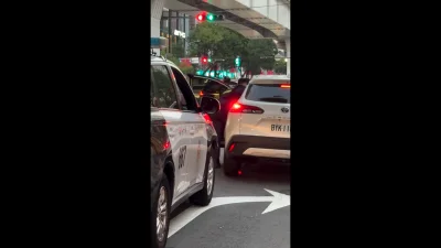 台中酒駕擦撞落跑!警在台灣大道攔獲駕駛 民眾直擊攔查現場