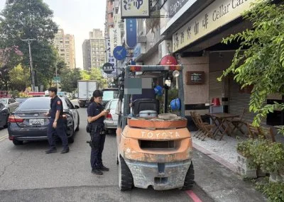 台中堆高機違規上路!警方今年已取締40件 未申請通行證最高罰9千元