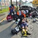 台南永康交流道車禍！轎車連撞2機車　1騎士送醫後身亡「1死1傷」
