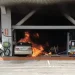 石岡加油站火警！　自小車撞加油島釀災
